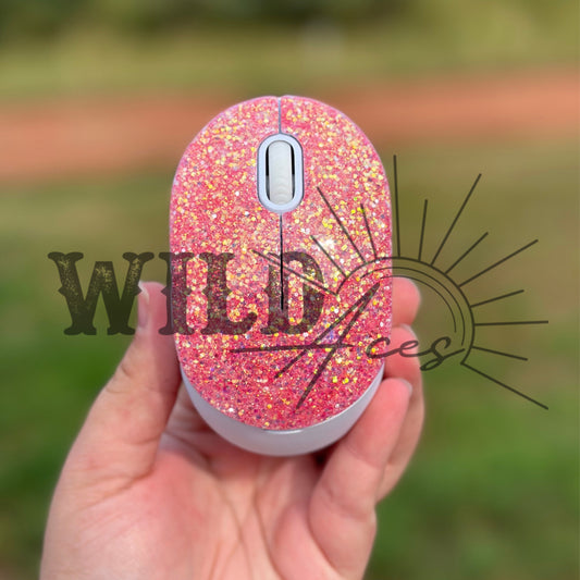 Custom Glitter Wireless Mouse