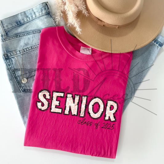 Pink Cowprint Senior