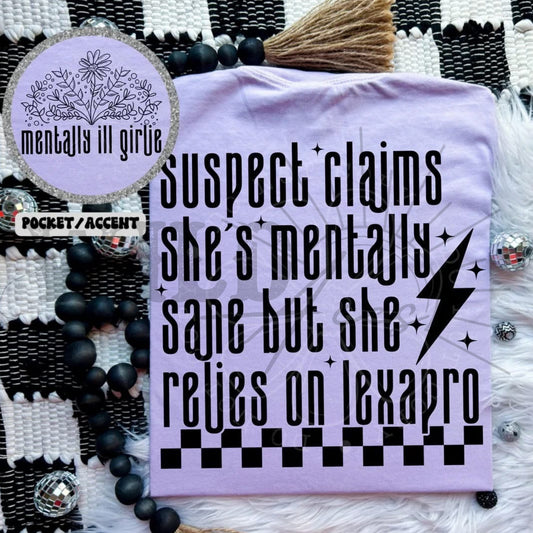 Suspect Claims She's Mentally Sane