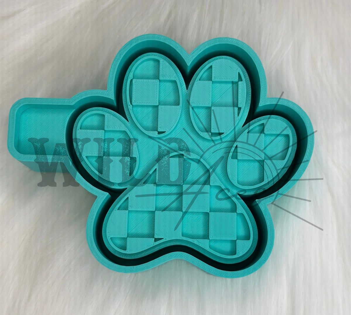 CHECKERED PAW | FRESHIE MOLD