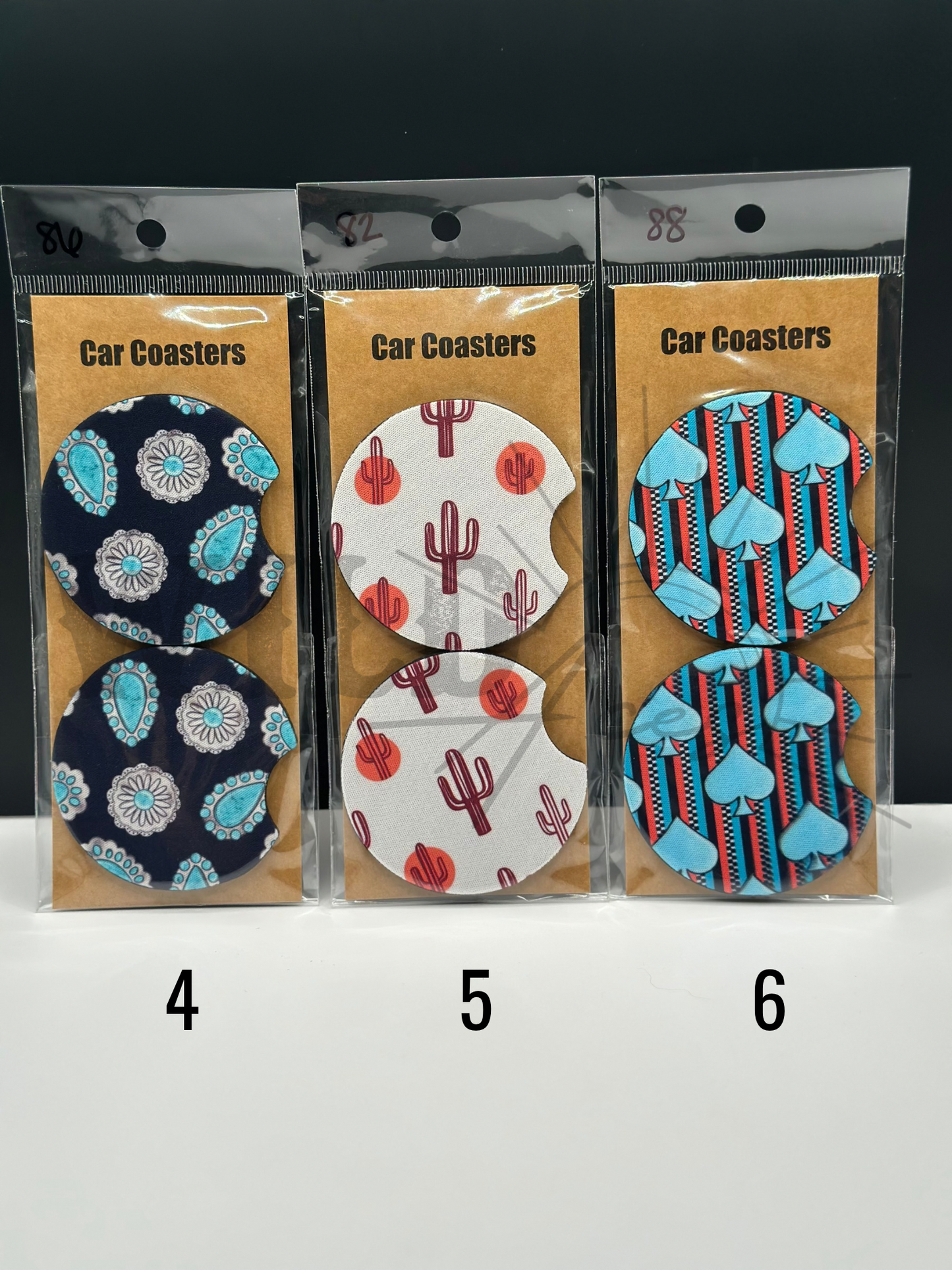 WESTERN CAR COASTERS