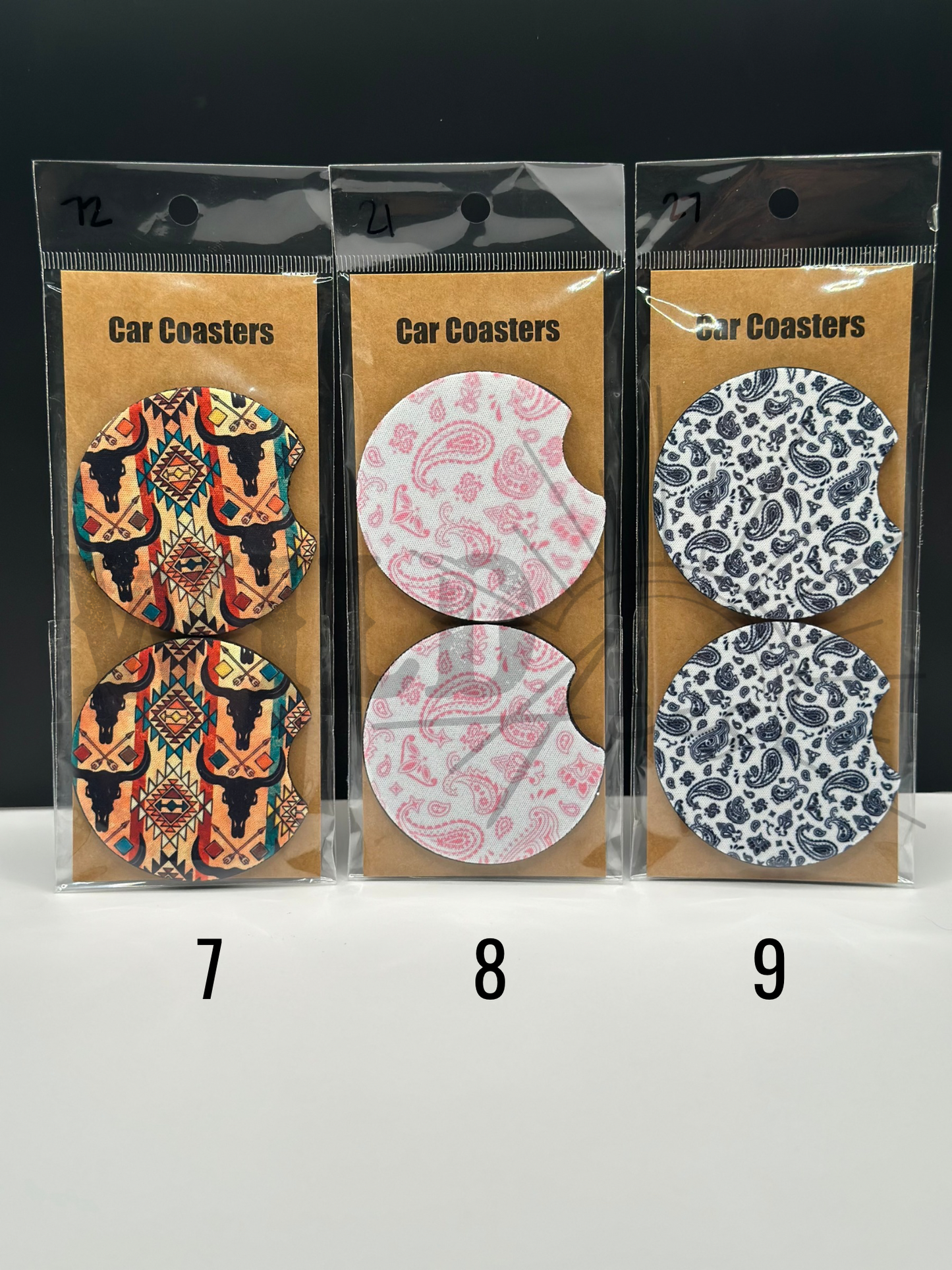 WESTERN CAR COASTERS
