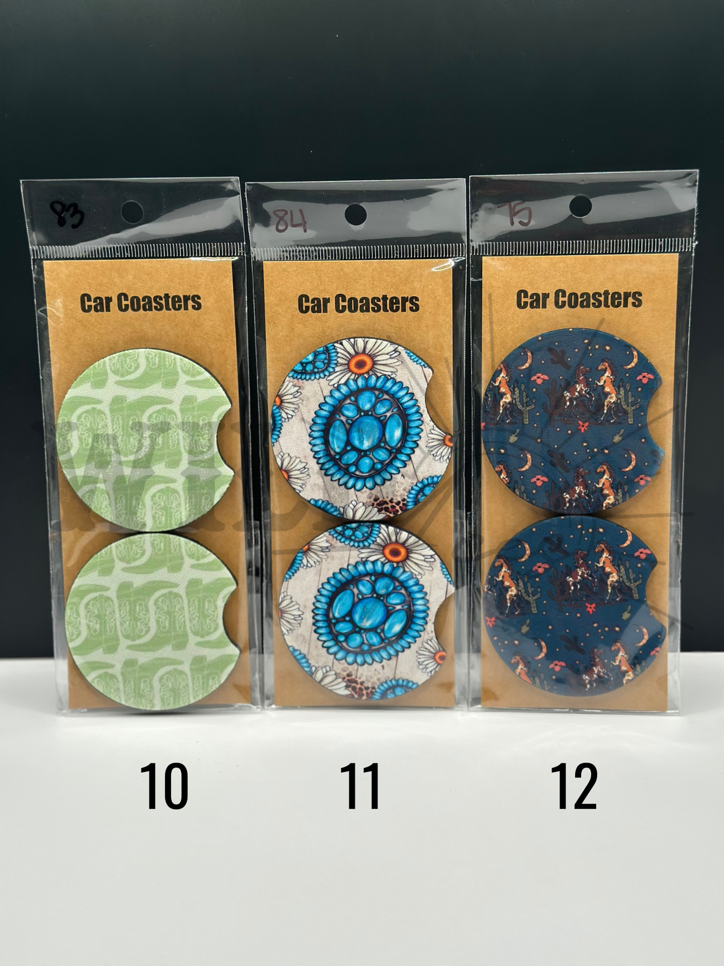 WESTERN CAR COASTERS