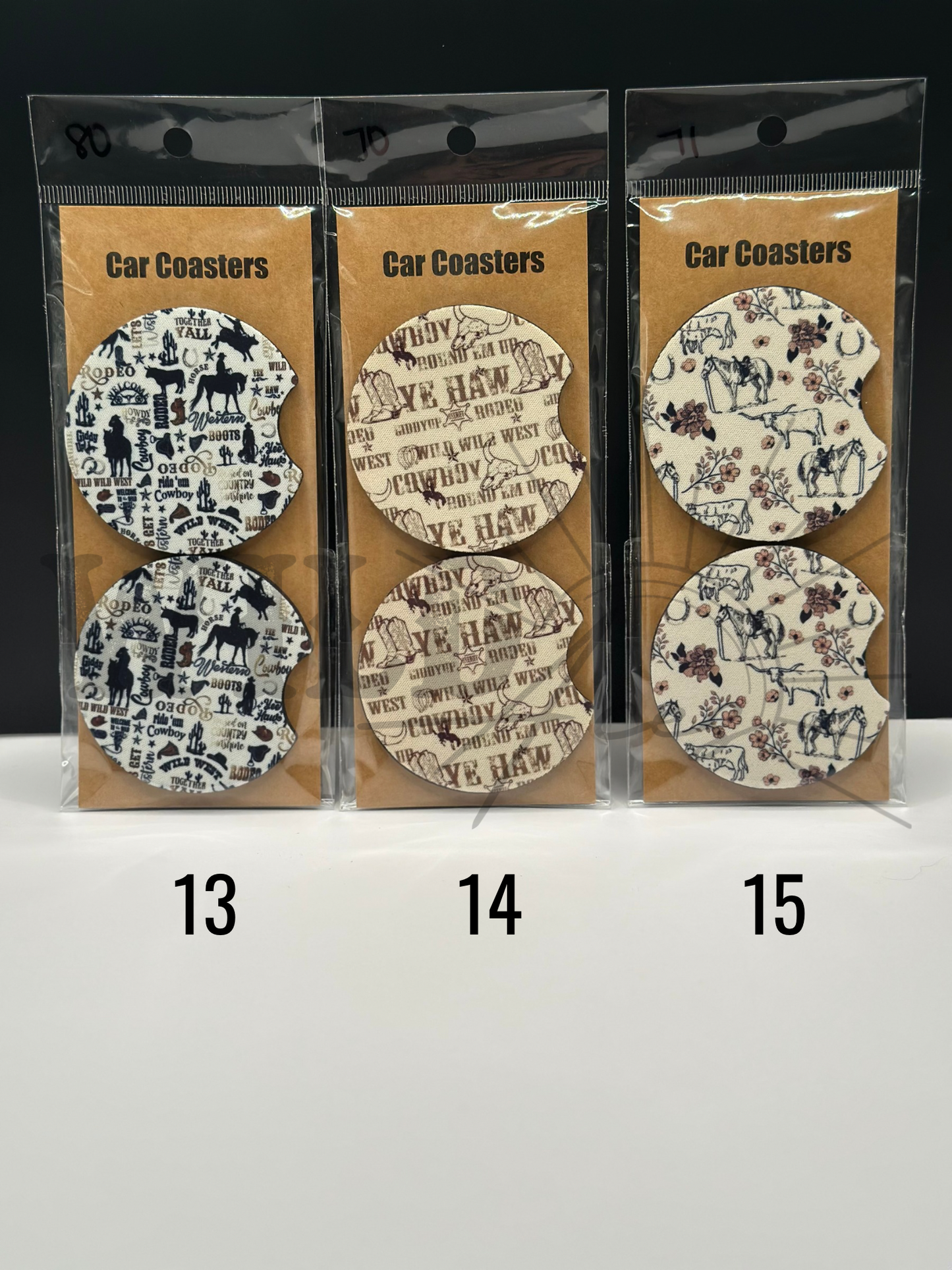 WESTERN CAR COASTERS
