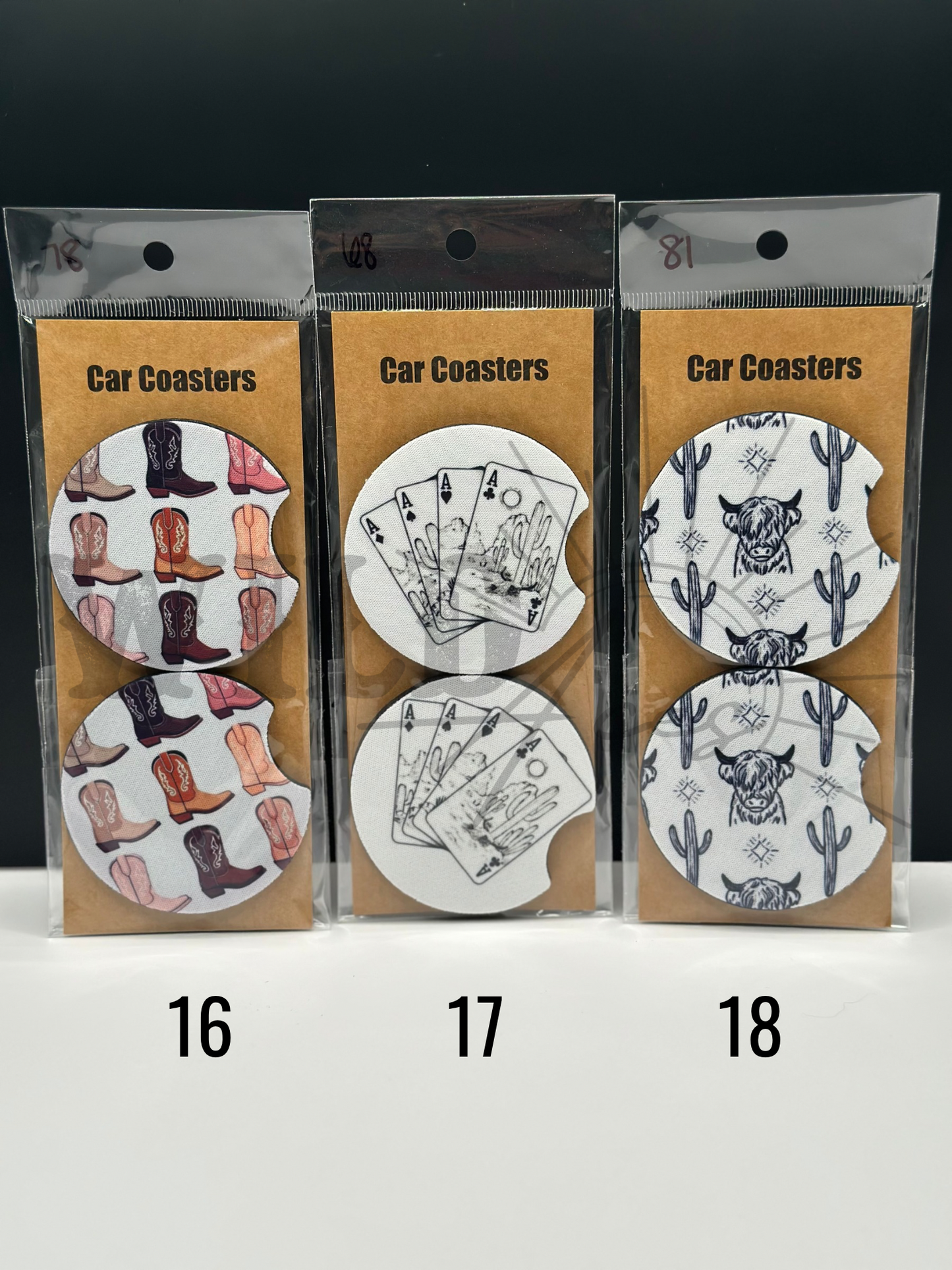 WESTERN CAR COASTERS