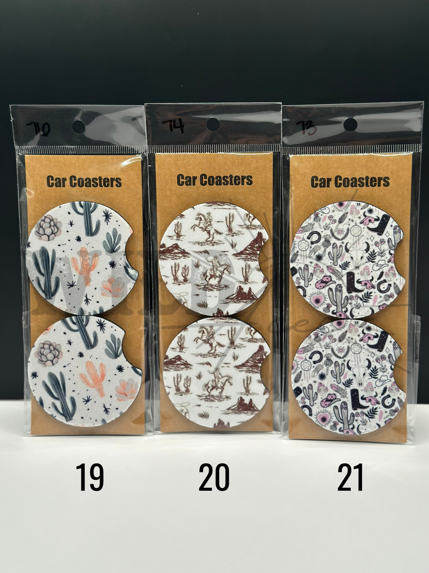 WESTERN CAR COASTERS