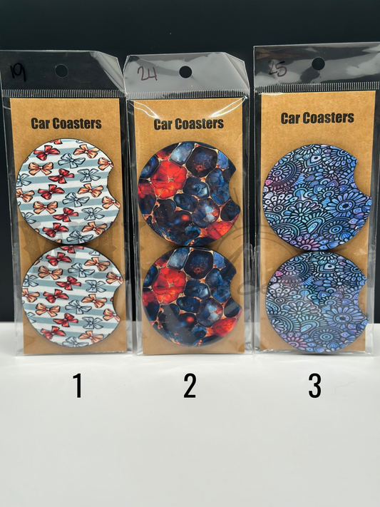 PATTERN CAR COASTERS