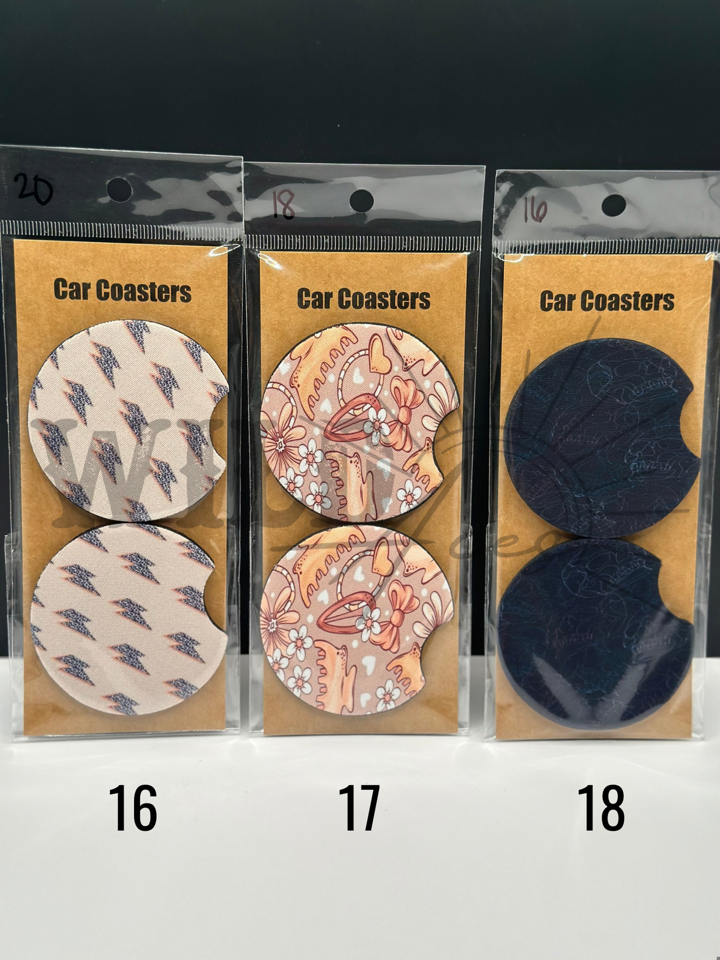 PATTERN CAR COASTERS