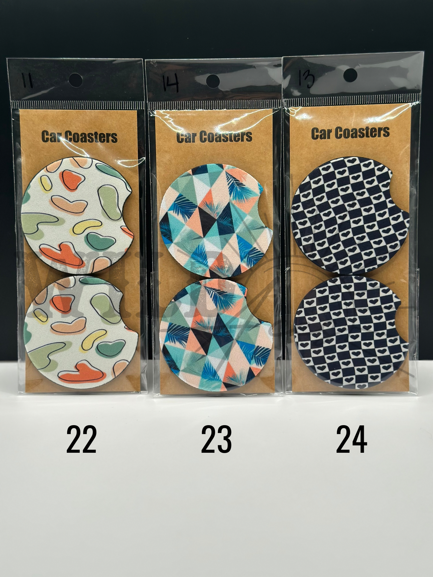 PATTERN CAR COASTERS