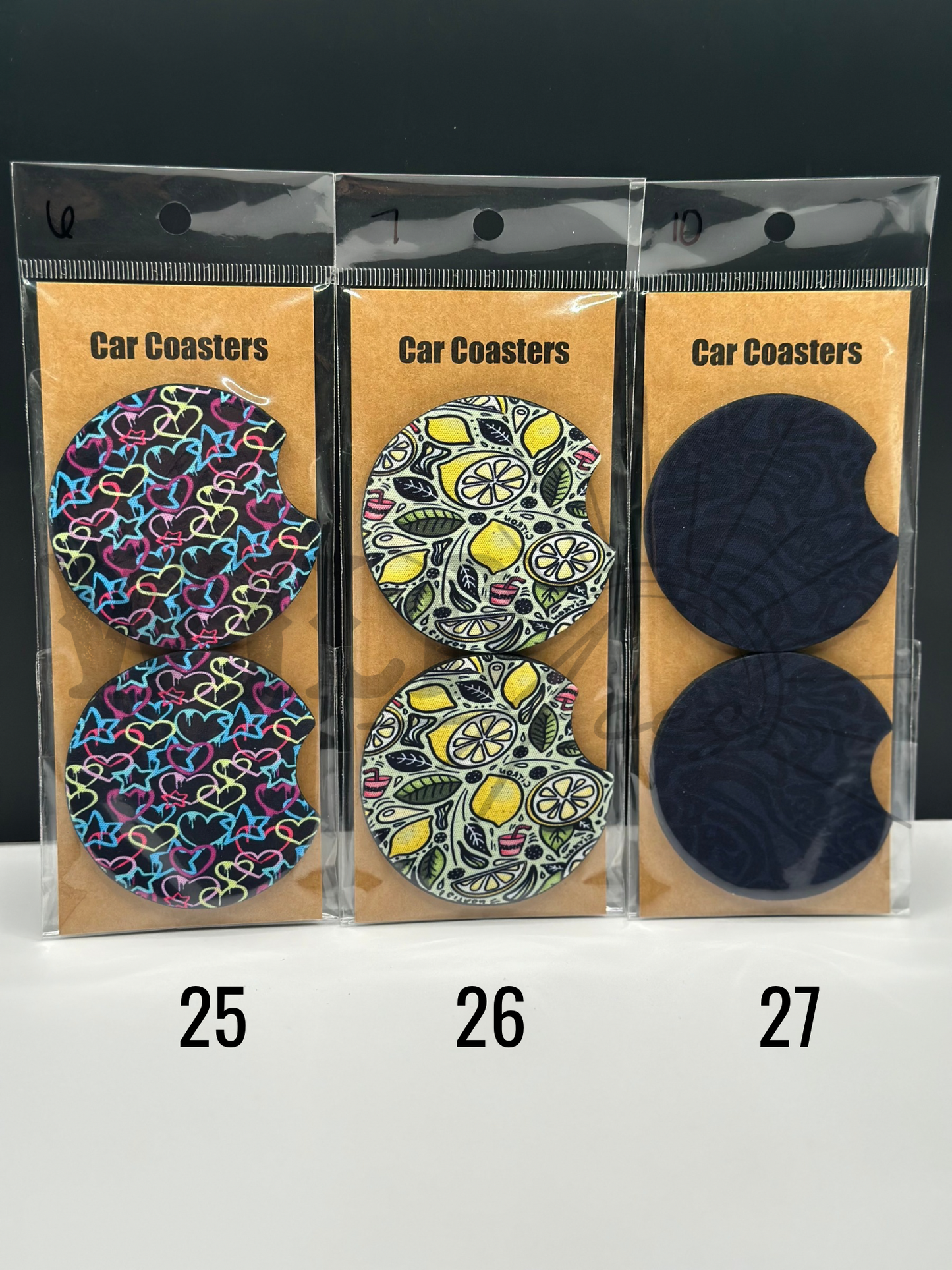 PATTERN CAR COASTERS
