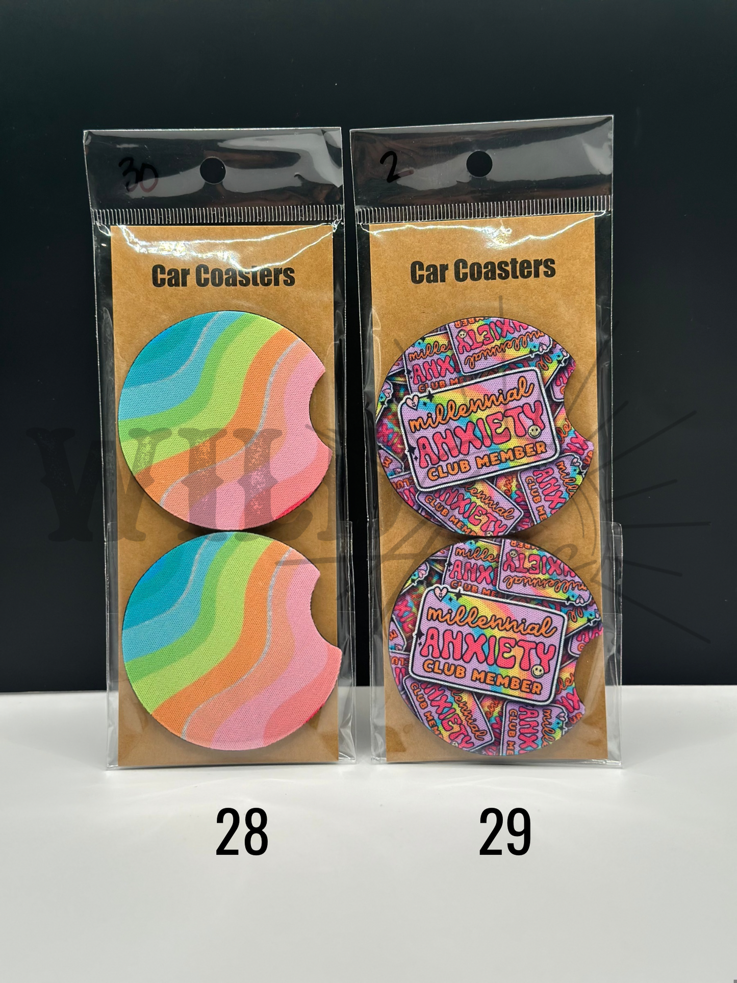 PATTERN CAR COASTERS